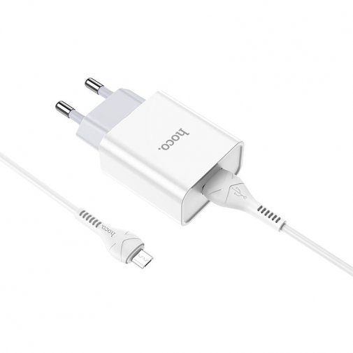 Зарядний пристрій Hoco C81A Asombroso with Micro USB cable White (C81A +Micro)