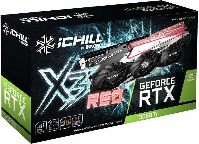 Фото: Відеокарта Inno3D RTX 3060 Ti iChill X3 Red (C306T3-08D6X-1671VA39H) № 5 | KTC