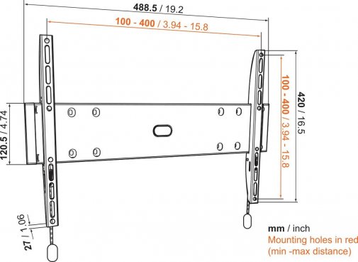 Кронштейн Vogels Base 05 M Black (8343205)