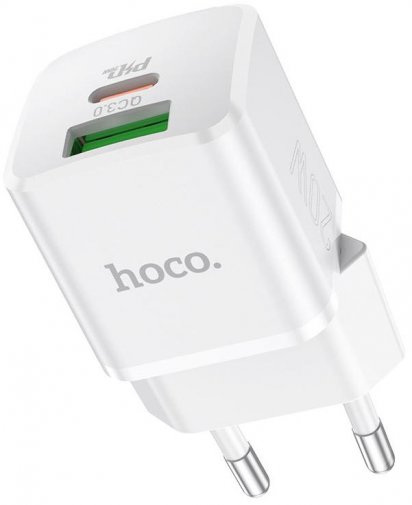 Зарядний пристрій Hoco N20 Prestige White with Type-C cable (N20 White)