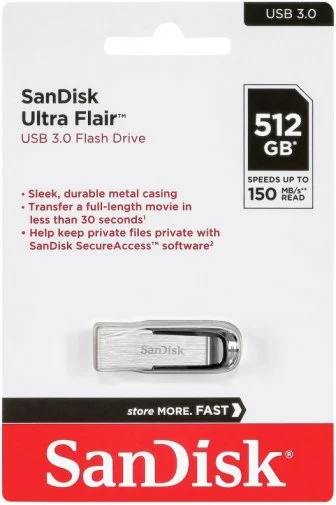 Фото: Флешка USB SanDisk Ultra Flair 512GB (SDCZ73-512G-G46) № 8 | KTC