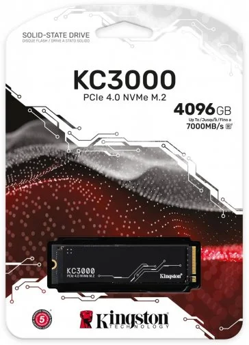 Фото: SSD-накопичувач Kingston KC3000 2280 PCIe 4.0 NVMe 4TB (SKC3000D/4096G) № 6 | KTC