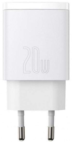 Зарядний пристрій Baseus Compact Quick Charger 20W White (CCXJ-B02)