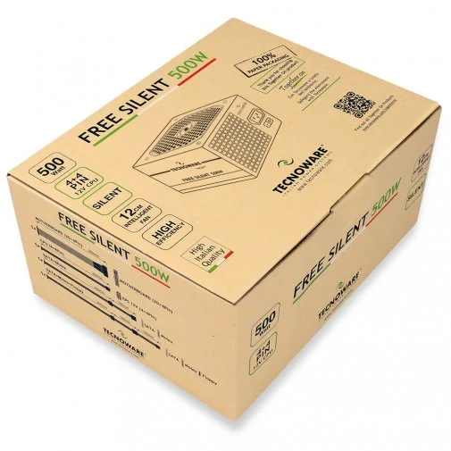 Фото: Блок живлення Tecnoware 500W Free Silent Together On (FAL506FS12B) № 9 | KTC