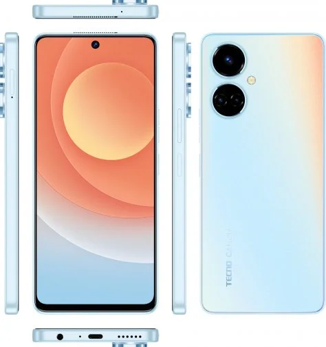 Фото: Смартфон TECNO Camon 19 CI6n 6/128GB Sea Salt White (4895180784217) № 8 | KTC