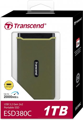 Зовнішній SSD-накопичувач Transcend ESD380C 1TB Military Green (TS1TESD380C)