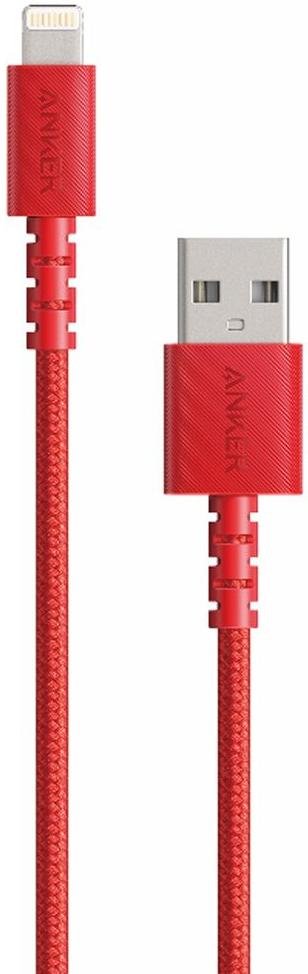 Кабель Anker Powerline Select Plus AM / Lightning 1.8m Red (A8013H91)