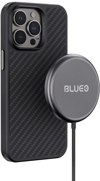 Фото: Чохол Blueo for iPhone 14 Pro Max - Armor Aramid Fiber Anti-Drop Case Black № 16 | KTC
