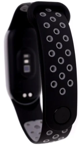Фото: Ремінець Climber for Xiaomi Mi Band 5/6/7 - Nike Black grey № 5 | KTC