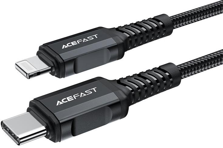 Кабель Acefast C4-01 30W Type-C / Lightning 1.8m Black (AFC4-01B)