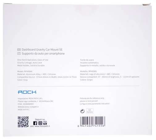 Фото: Кріплення для мобільного телефону Rock Space Universal Dashboard Graviti Car Mount Gray (RPH0966) № 13 | KTC