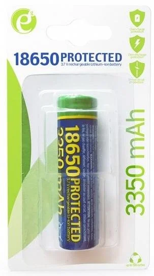 Фото: Акумулятор EnerGenie 18650 3350 mAh Li-Ion із захистом № 6 | KTC