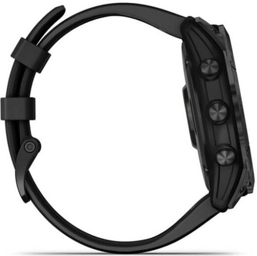 Смарт годинник Garmin Fenix 7X Sapphire Solar Black DLC Titanium with Black Band (010-02541-22)