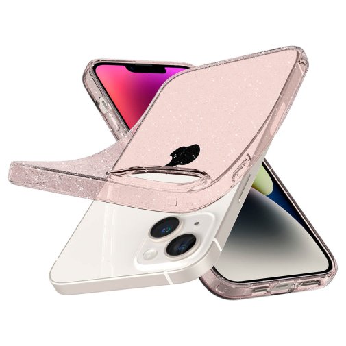 Чохол Spigen for Apple iPhone 14 - Liquid Crystal Glitter Rose Quartz (ACS05035)