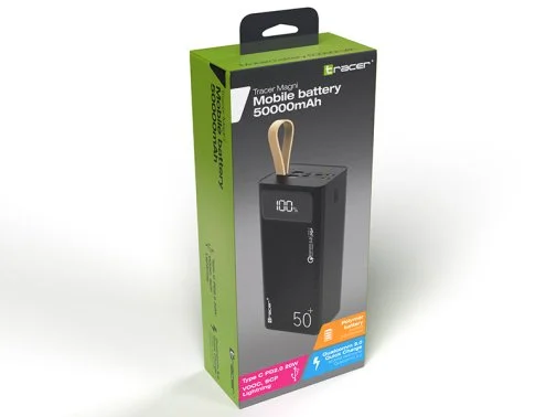 Фото: Батарея універсальна Tracer TRABAT47063 50000mAh QC3/PD/SPC 22.5W Black № 11 | KTC