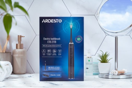 Електрична зубна щітка Ardesto ETB-211B Black