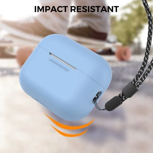Фото: Чохол for AirPods Pro 2 - Silicon Case DELIDIGI Sky blue № 14 | KTC