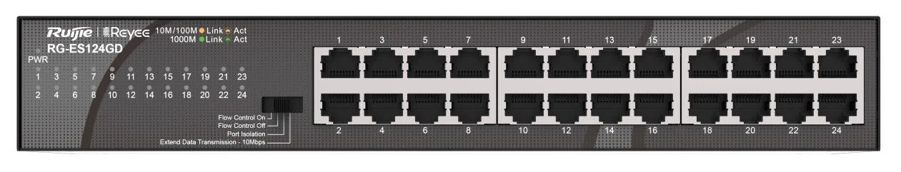 Фото: Комутатор Ruijie RG-ES124GD № 8 | KTC