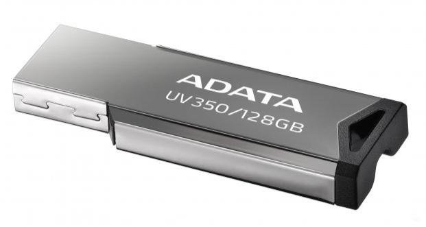 Флешка USB A-Data UV350 128GB Silver (AUV350-128G-RBK)