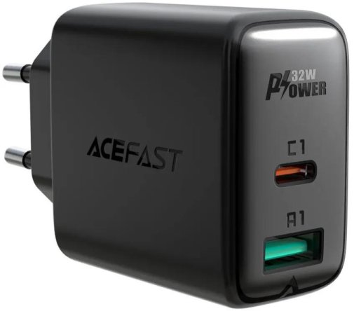 Зарядний пристрій Acefast A5 PD32W Black (AFA5B)