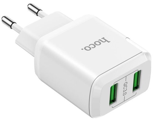 Зарядний пристрій Hoco N6 Charmer White with Micro USB cable (Hoco N6 + Cable)