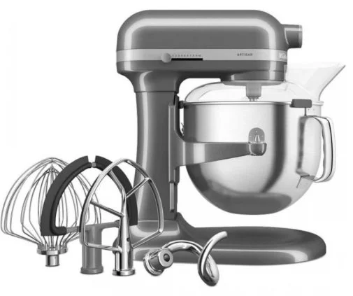 Фото: Планетарний міксер KitchenAid Mixer Bowl-Lift 6.6L - Artisan 5KSM70SHX Medallion Silver (5KSM70SHXEMS) № 14 | KTC