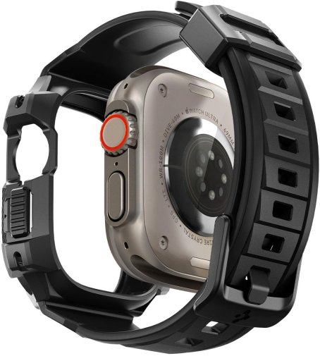 Ремінець Spigen 2in1 for Apple Watch Ultra 49mm - Rugged Armor Pro Black (ACS05460)