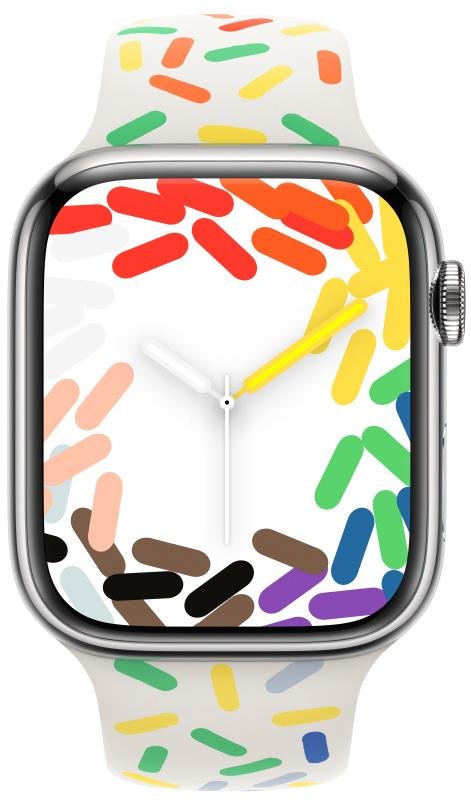 Ремінець Apple for Watch 45mm - Sport Band Pride Edition S/M (MRTN3)