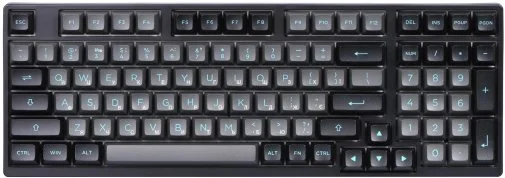 Фото: Клавіатура Akko 3098N 98Key TTC Flame Hot-Swap RGB ENG/UKR Black/Cyan (6925758618311) № 17 | KTC