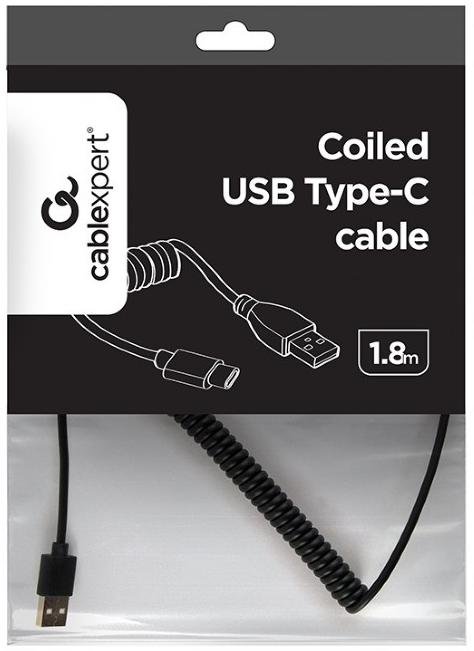  Кабель Cablexpert AM / Type-C 1.8m Black (CC-USB2C-AMCM-6)