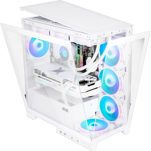 Корпус 2E Gaming Fantom GK701W White with window (2E-GK701W)
