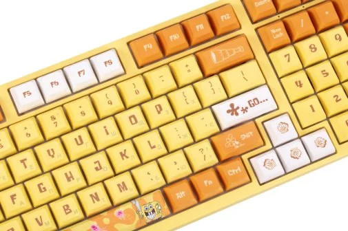 Фото: Клавіатура Akko 3098S Sponge Bob 98Key CS Starfish RGB ENG/UKR Yellow (6925758613897) № 17 | KTC