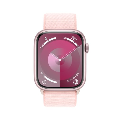 Смарт годинник Apple Watch Series 9 GPS 45mm Pink Aluminium Case with Light Pink Sport Loop (MR9J3)