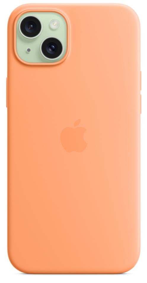 Чохол Apple for iPhone 15 Plus - Silicone Case with MagSafe Orange Sorbet (MT173)