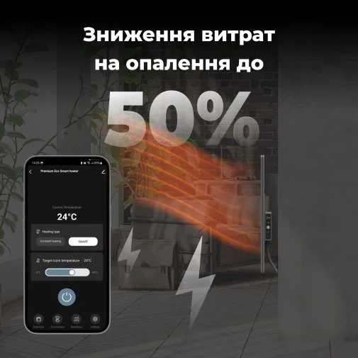 Фото: Конвектор AENO Premium Eco Smart GH5S LED Grey (AGH0005S) № 18 | KTC