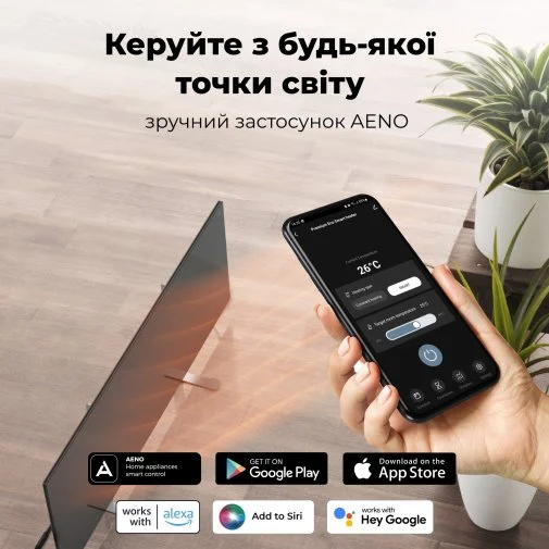 Фото: Конвектор AENO Premium Eco Smart GH4S LED Black (AGH0004S) № 21 | KTC