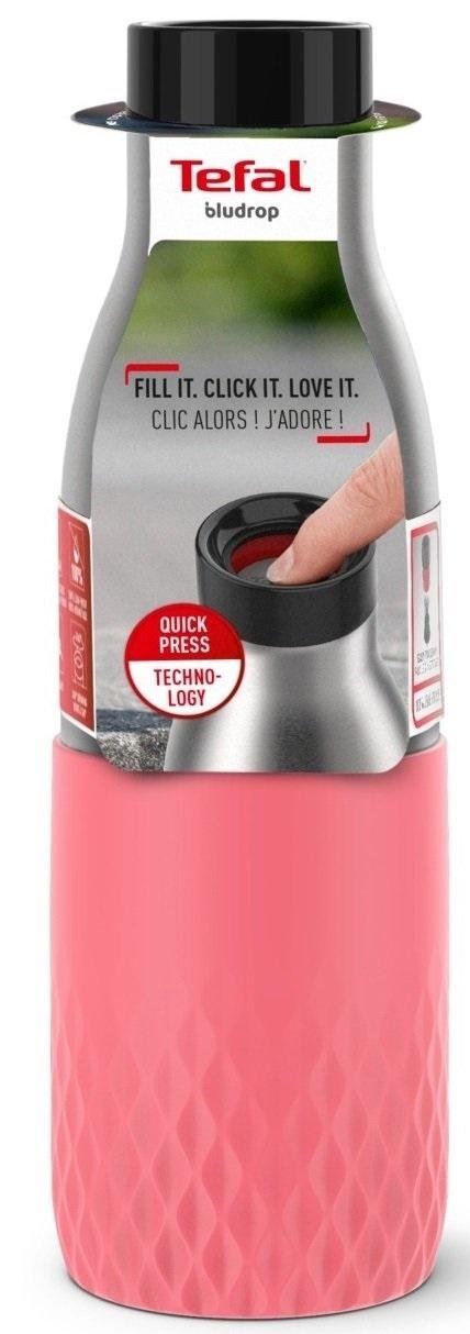 Термопляшка Tefal Bludrop 500 ml Pink (N3110810)