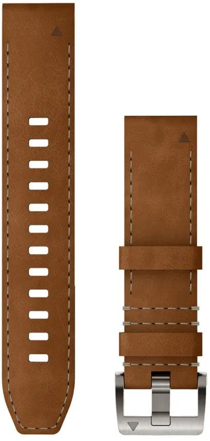 Ремінець Garmin for MARQ Gen 2 - 22mm QuickFit Hybrid Leather Strap Brown/Black (010-13225-08)