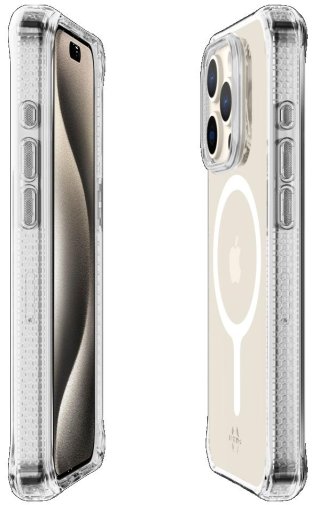 Чохол iTSkins for iPhone 15 Pro HYBRID R CLEAR with MagSafeTransparent (AP5X-HMACR-TRSP)