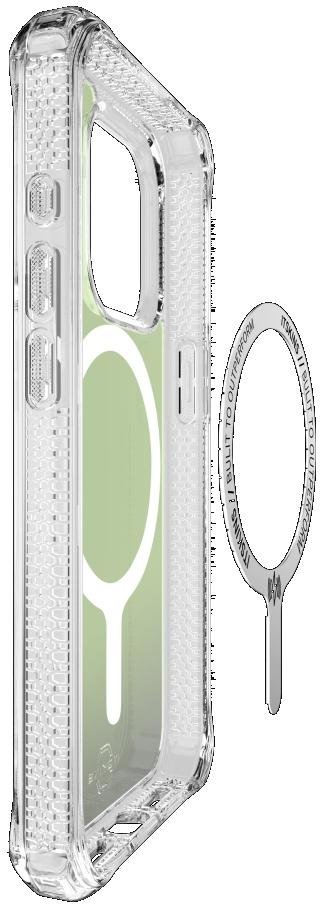 Чохол iTSkins for iPhone 15 Pro HYBRID R Iridescent with MagSafe green (AP5X-HMAUM-IRGN)