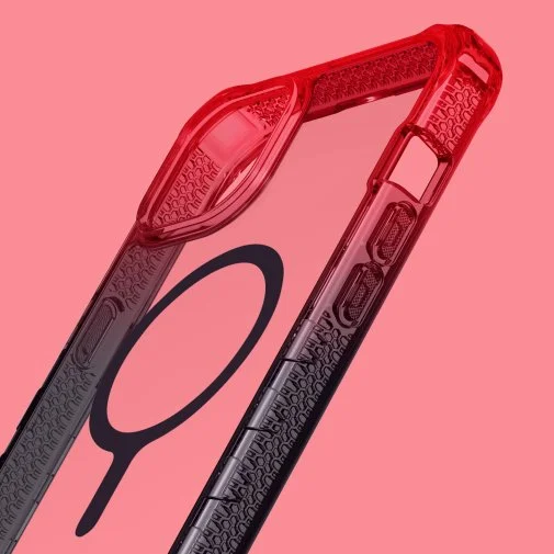 Фото: Чохол iTSkins for iPhone 15 Supreme R Prism with MagSafe Coral and black (AP5N-SUPMA-COBK) № 12 | KTC