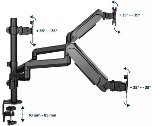 Кронштейн Gembird MA-DA3-01 Black