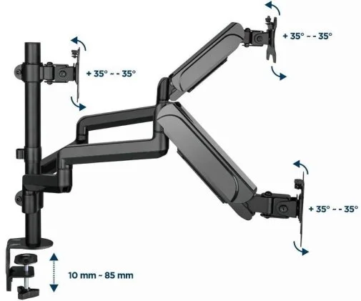 Фото: Кронштейн Gembird MA-DA3-01 Black № 17 | KTC