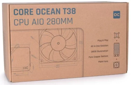 Фото: Система рідинного охолодження Alphacool Core Ocean T38 AIO 280mm (13053) № 11 | KTC