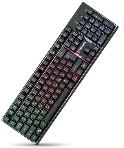 Клавіатура мультимедійна Real-EL Comfort 7011 Backlit Black (EL123100043)