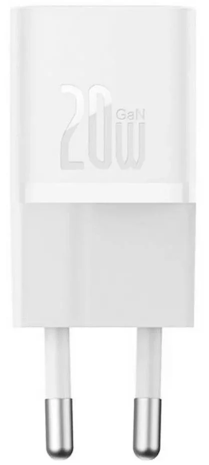 Фото: Зарядний пристрій Baseus GaN5 Fast Charger 1C 20W White (CCGN050102) № 5 | KTC