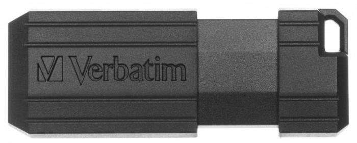 Флешка USB Verbatim PinStripe 128GB Black (49071)