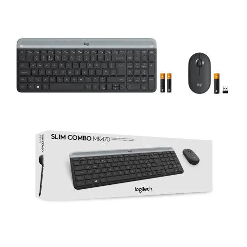 Фото: Комплект клавіатура+миша Logitech MK470 Slim Combo Graphite (920-009204) № 24 | KTC
