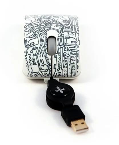 Фото: Мишка BODINO ALL AROUND MY MOUSE by Herman Reichold біла № 6 | KTC