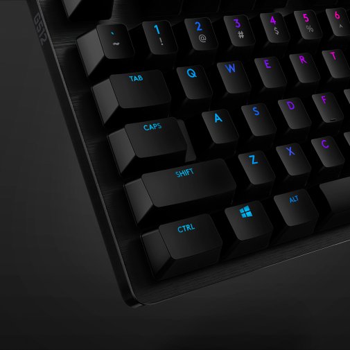 Клавіатура Logitech G512 Carbon Lightsync RGB Mechanical US GX Blue Black (920-008946)